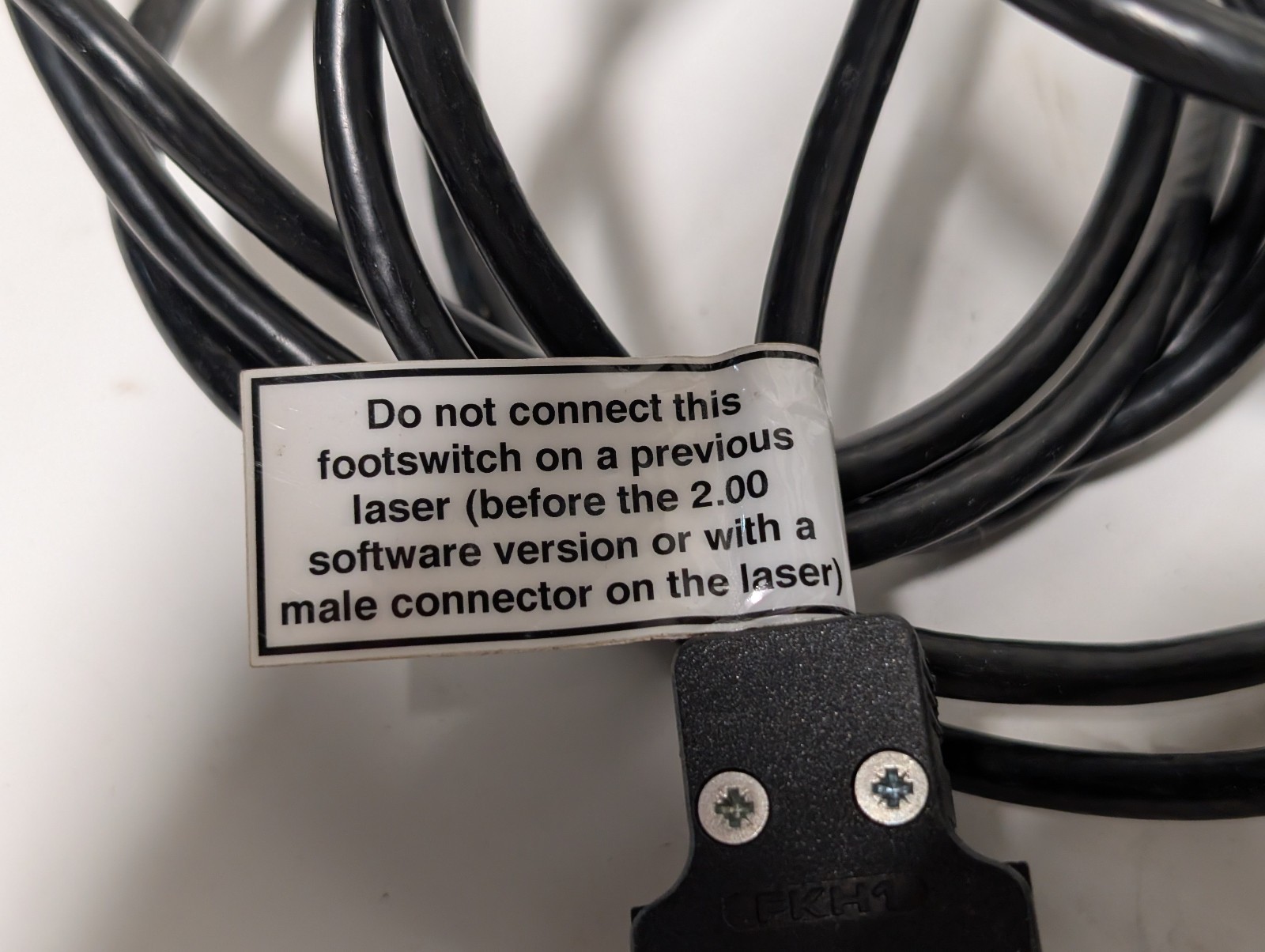 Laser Foot Switch Pedal Covered Assy w/ D-Sub Connector Cable, Waterproof (IP67)
