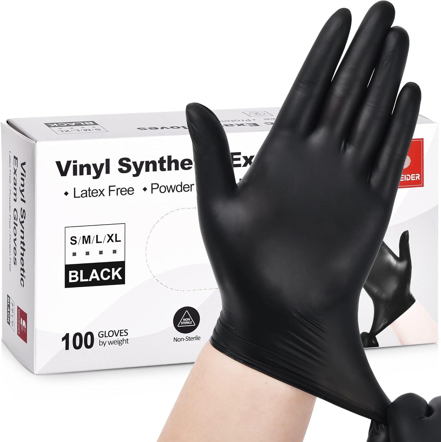 Vinyl Exam Gloves 4 Mil Latex-Free Disposable Gloves for Medical, Cooking & Clea