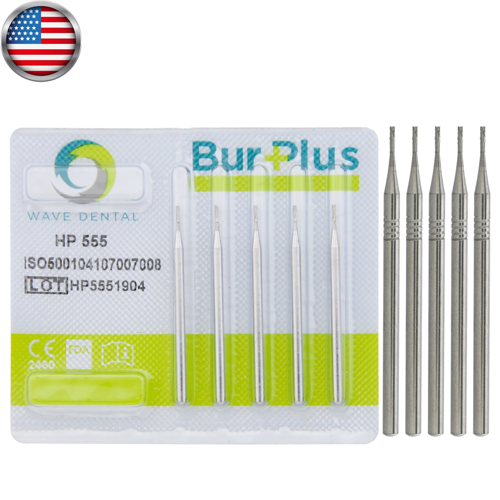 Wave Dental Carbide Bur Long Straight 556 557 558 560 562 HP Prima Low Speed Bur