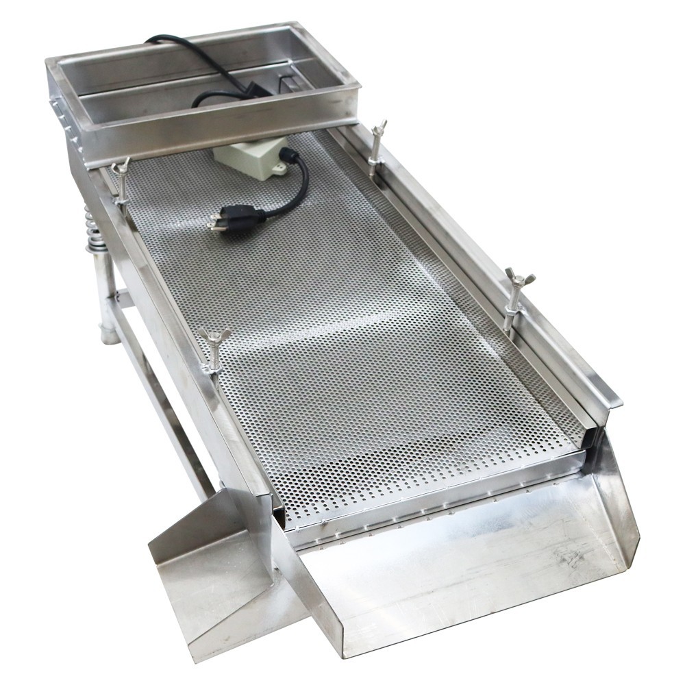 Open Box! Stainless Linear Vibrating Screen with 3mm Screen Mesh Single Layer