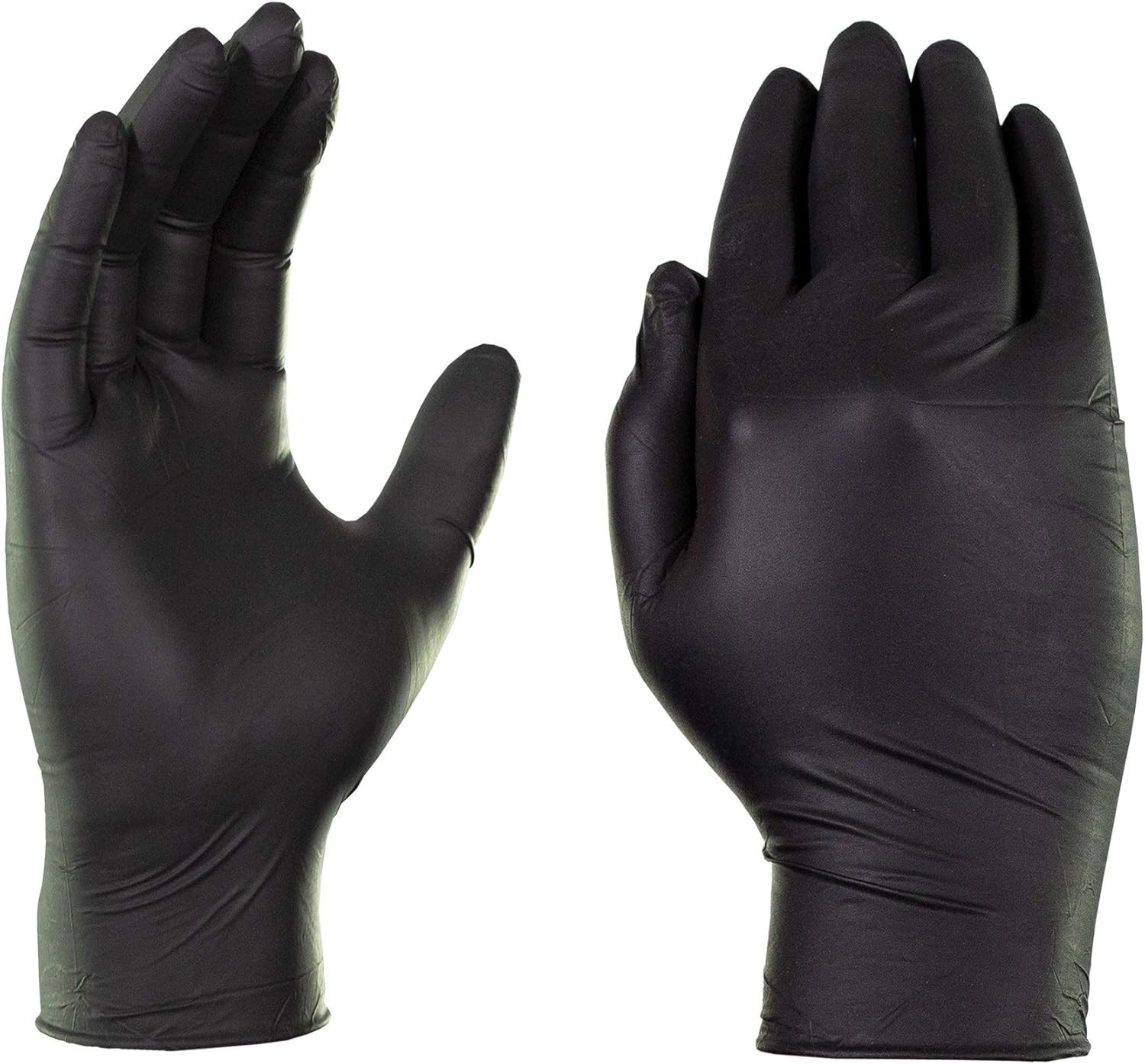 Black Gloves, Disposable, Latex Free, Nitrile, for Cooking, Food Prep, 3 Mil,…