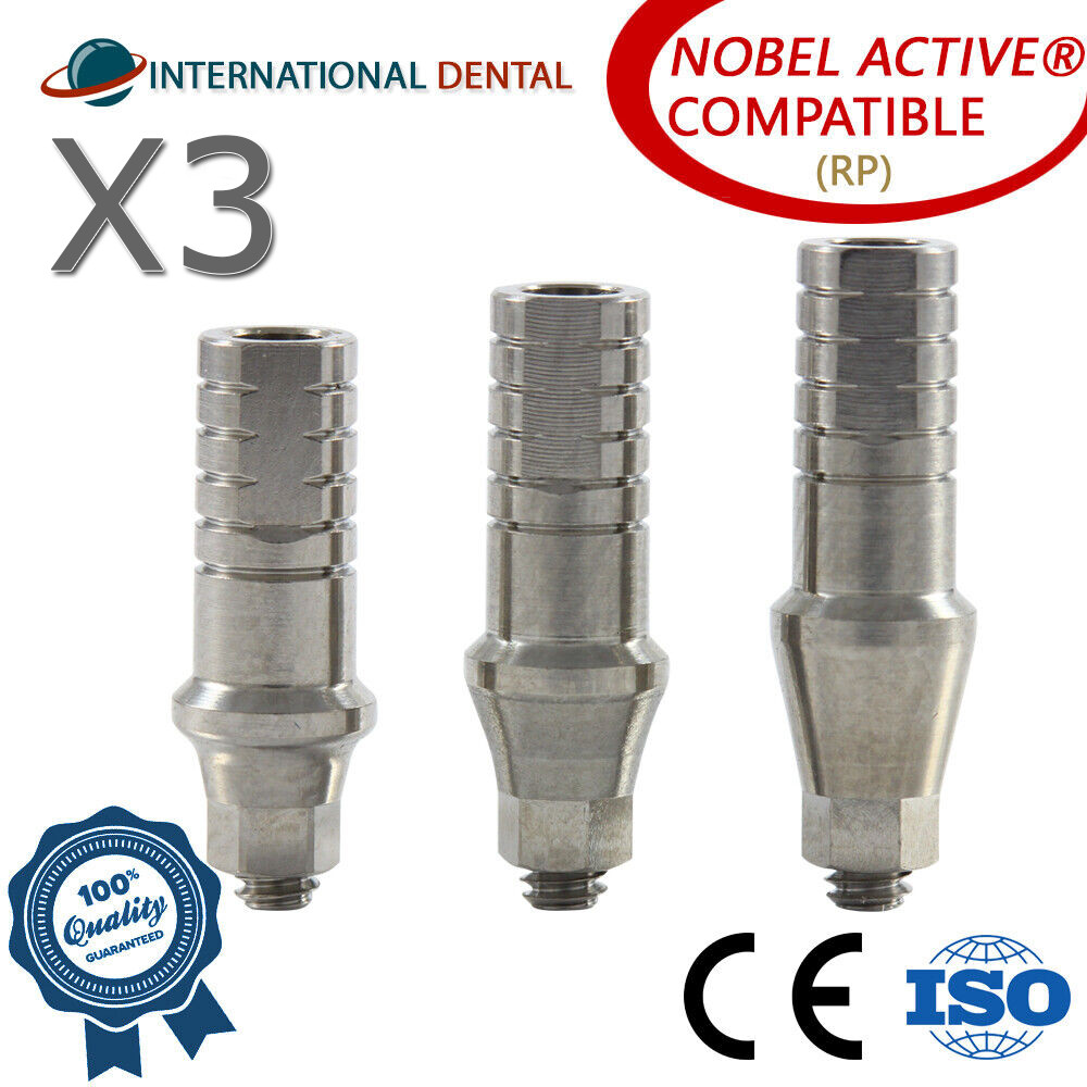 3 Standard Shoulder Adapter Head For N0bel Bi0care Active Hex, Dental Fixture
