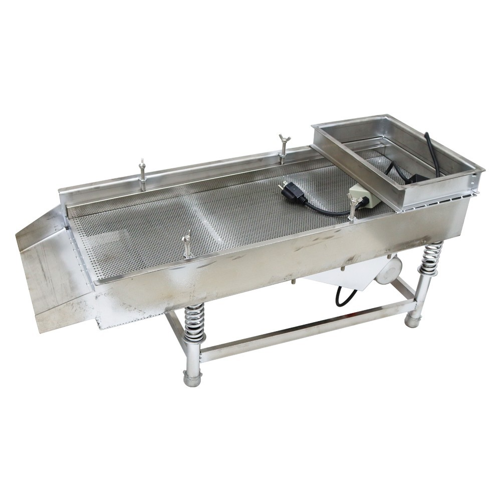 Open Box！Single Layer 3mm Linear Vibrating Screen Sieve Machine Industry Shaker