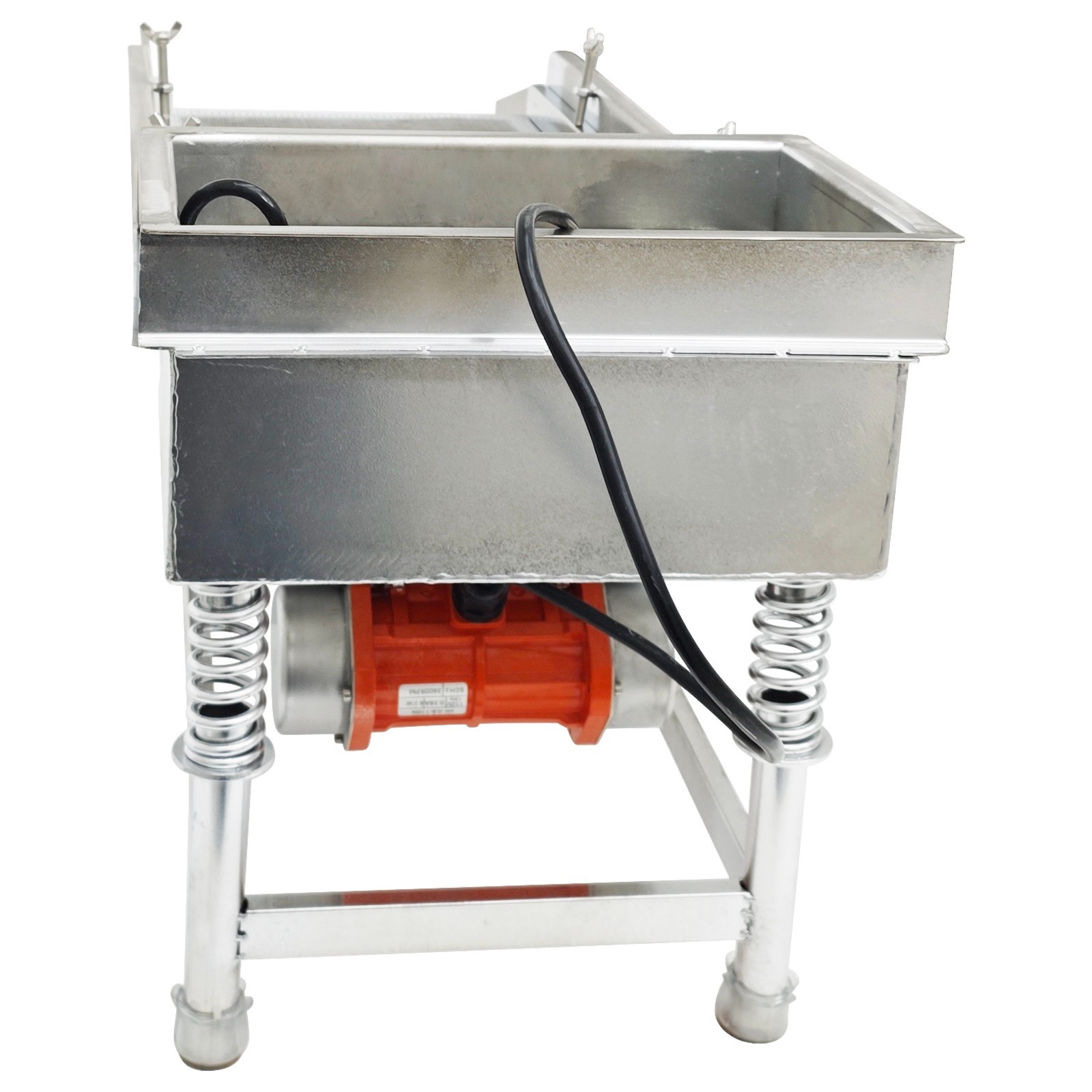 Open Box! Stainless Linear Vibrating Screen Single Layer 0.5mm Round Hole 80W