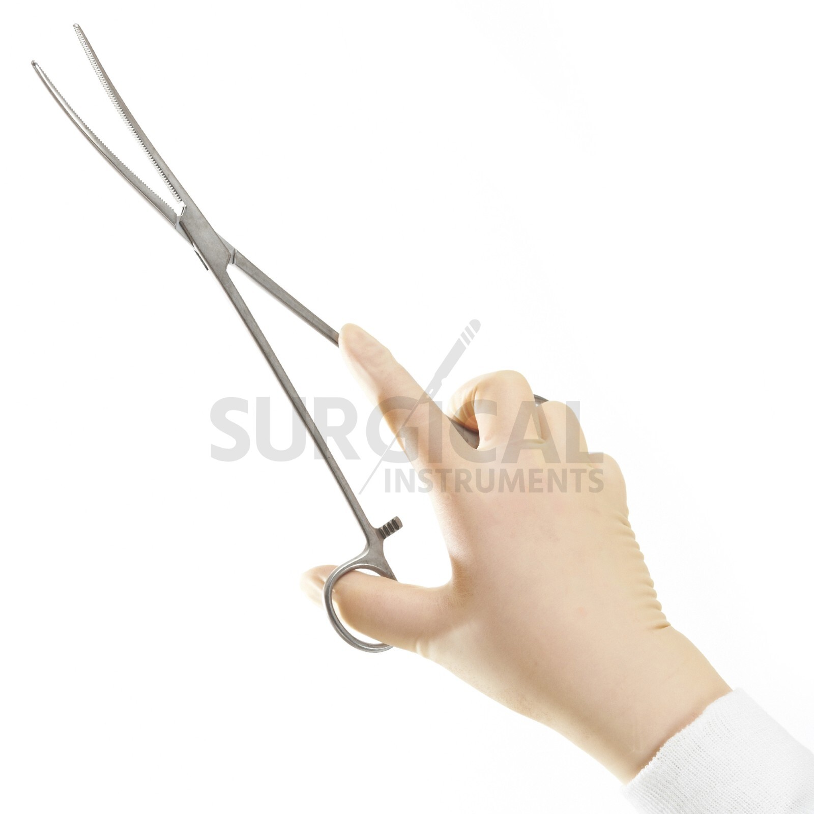 2 Pcs Set 12″ Straight + Curved Hemostat Forceps Locking Clamps German Grade