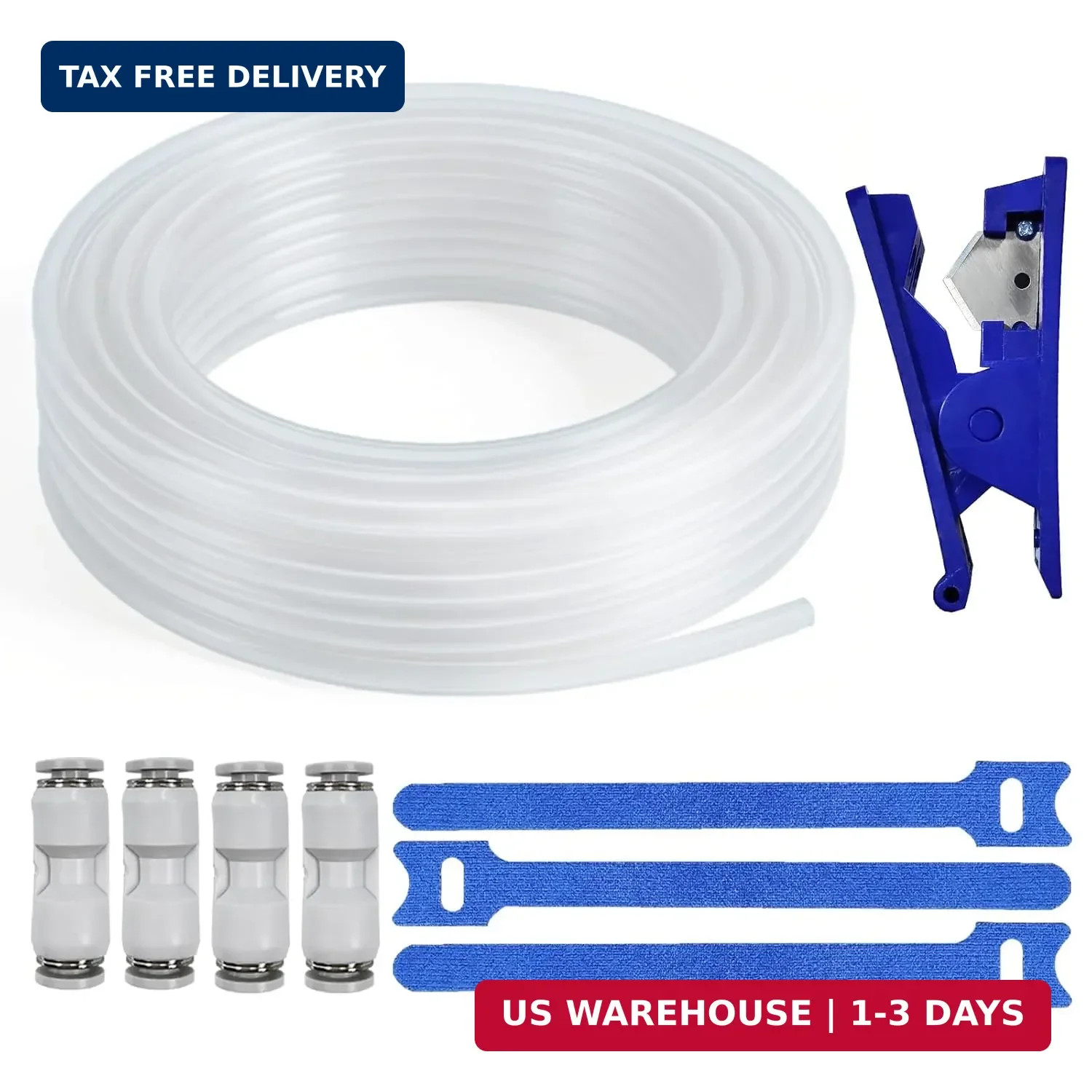 JUYI PTFE Tube Kit, 2.5mm ID×4mm OD, 10M/32.8ft, Compatible with Bambu Lab AMS X
