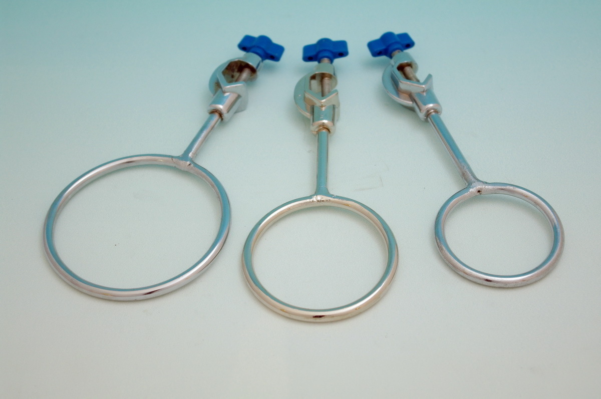Lab cast iron electroplating Ring Stand, Support ring Swivel Clamp (3 pieces )