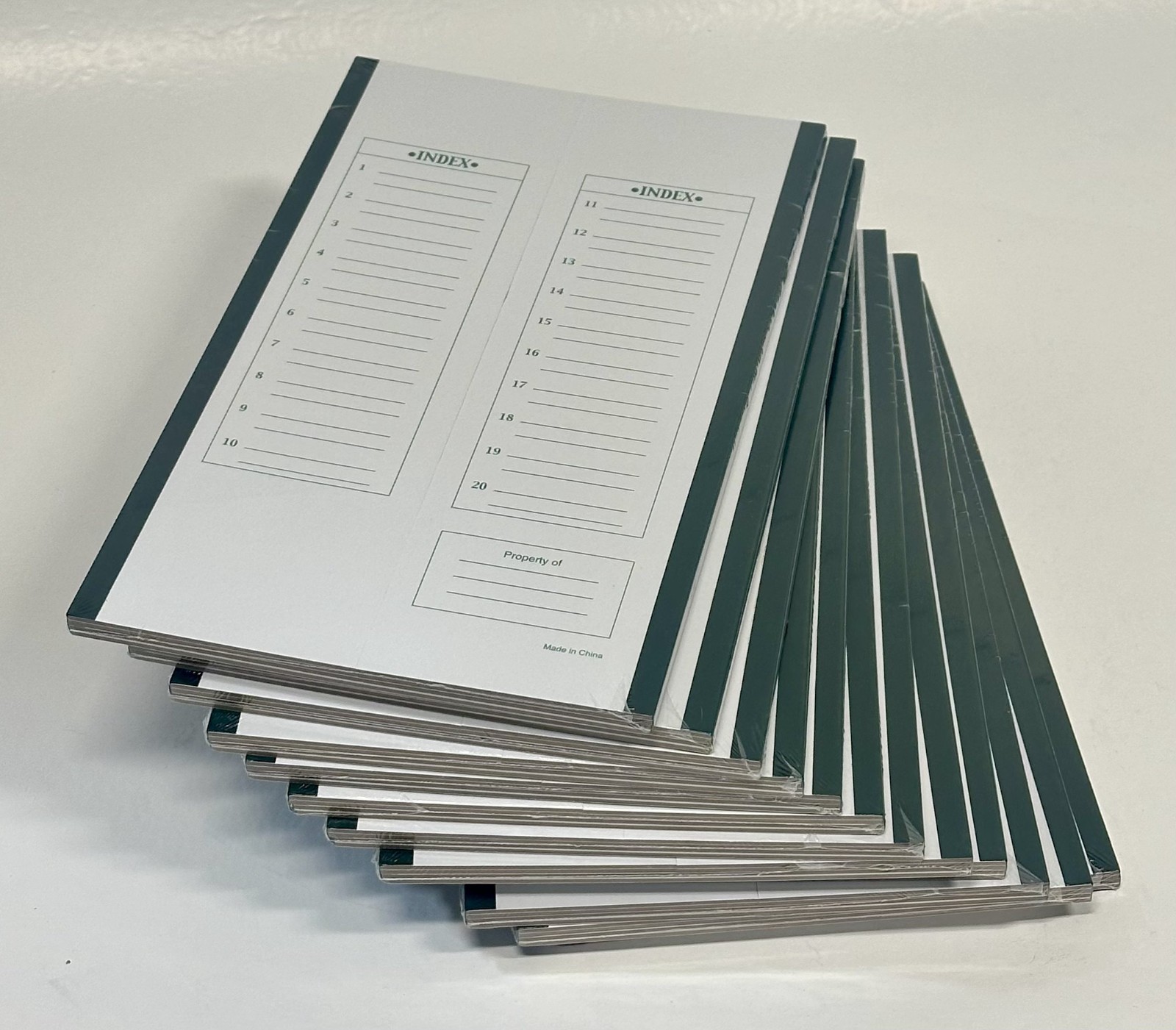 12 PCS Cardboard Slide Tray with Green Trim, Holds 20 Slides, Disposable