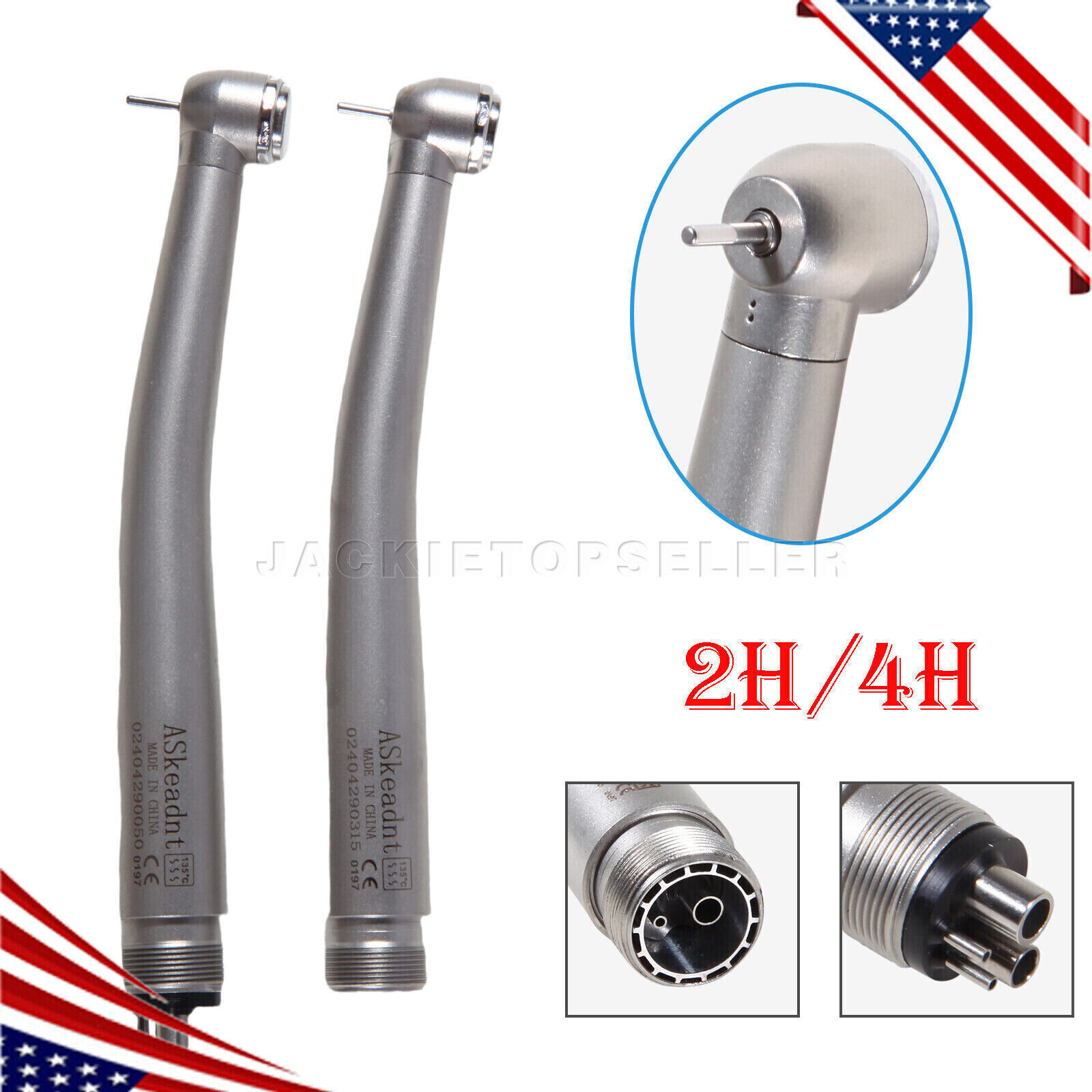 NSK Style Dental Fiber Optic LED E-generator / High Speed Handpiece 2HOLE/4HOLE