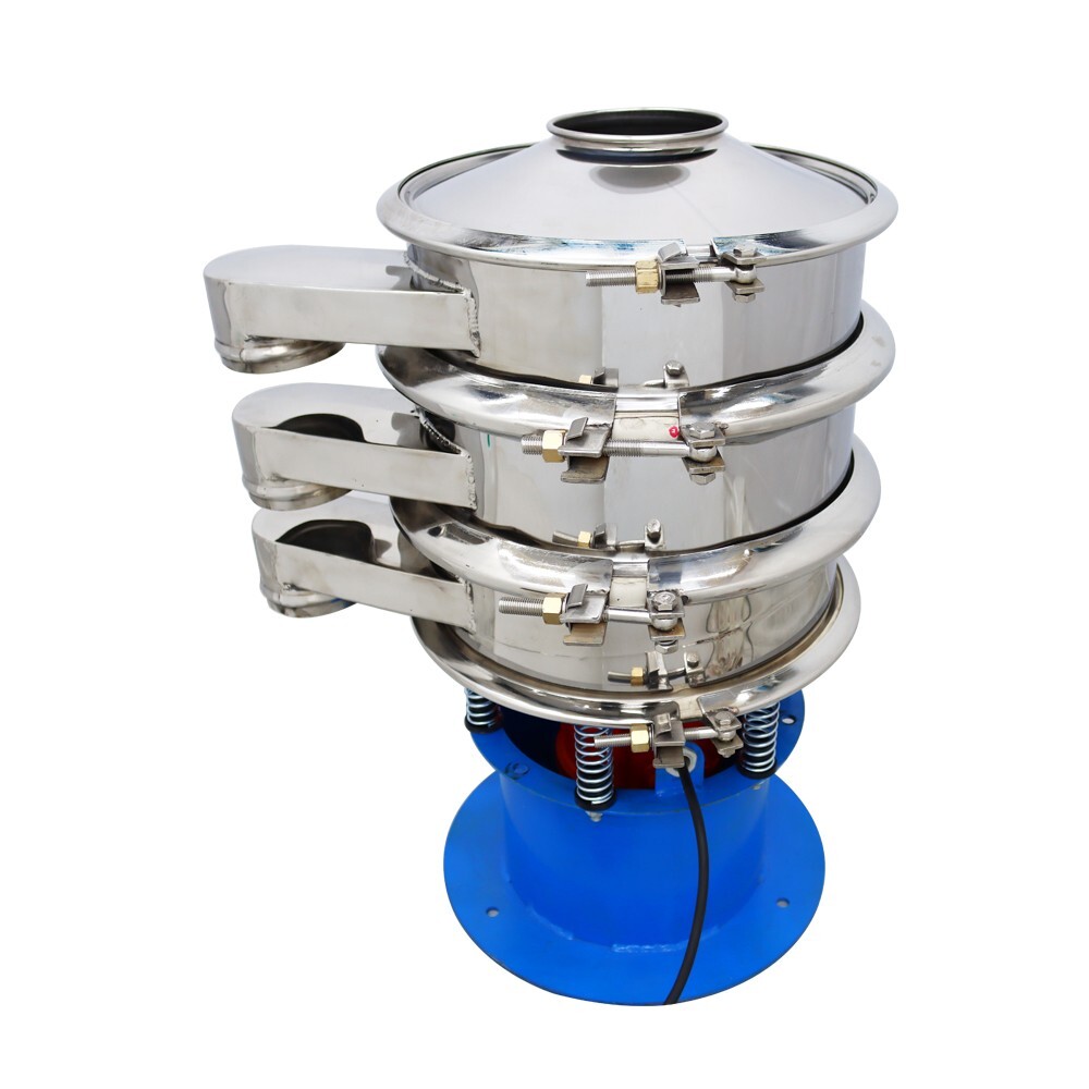 INTBUYING Vibrating Screen 2-Layer Sieve Shaker w/Lid And 20,100 mesh Sieve