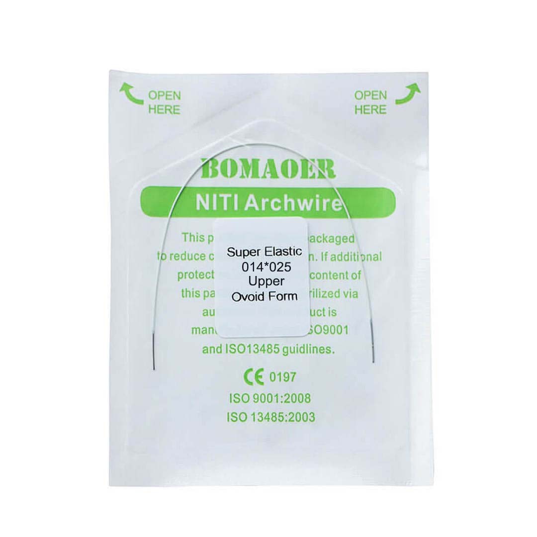 5×Dental Orthodontic Niti Rectangular Arch Wires Tooth Color Coated 14×25Upper