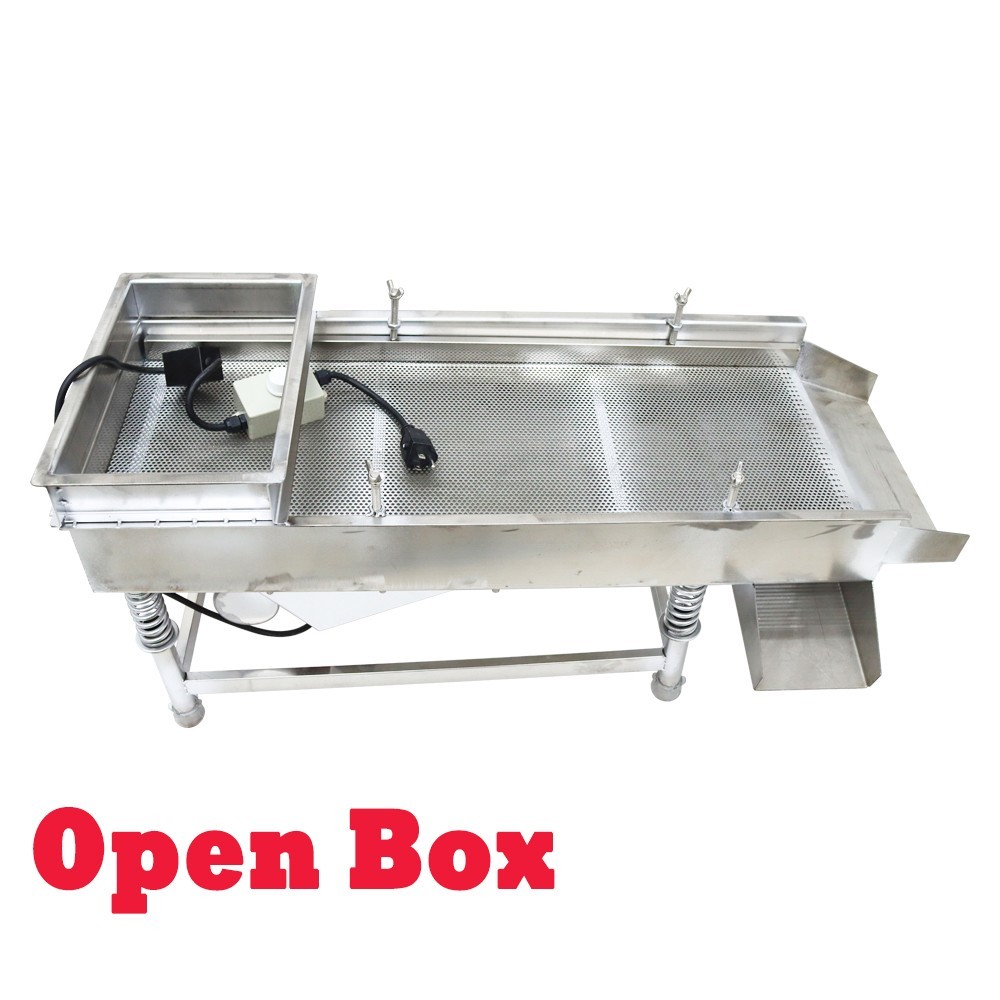 Open Box！Single Layer 3mm Linear Vibrating Screen Sieve Machine Industry Shaker