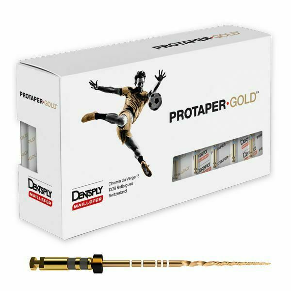 Dentsply ProTaper Gold Rotary Files Sx,S1,S2,F1,F2,F3,F4,F5,Sx-F3 21mm 6 File/pk
