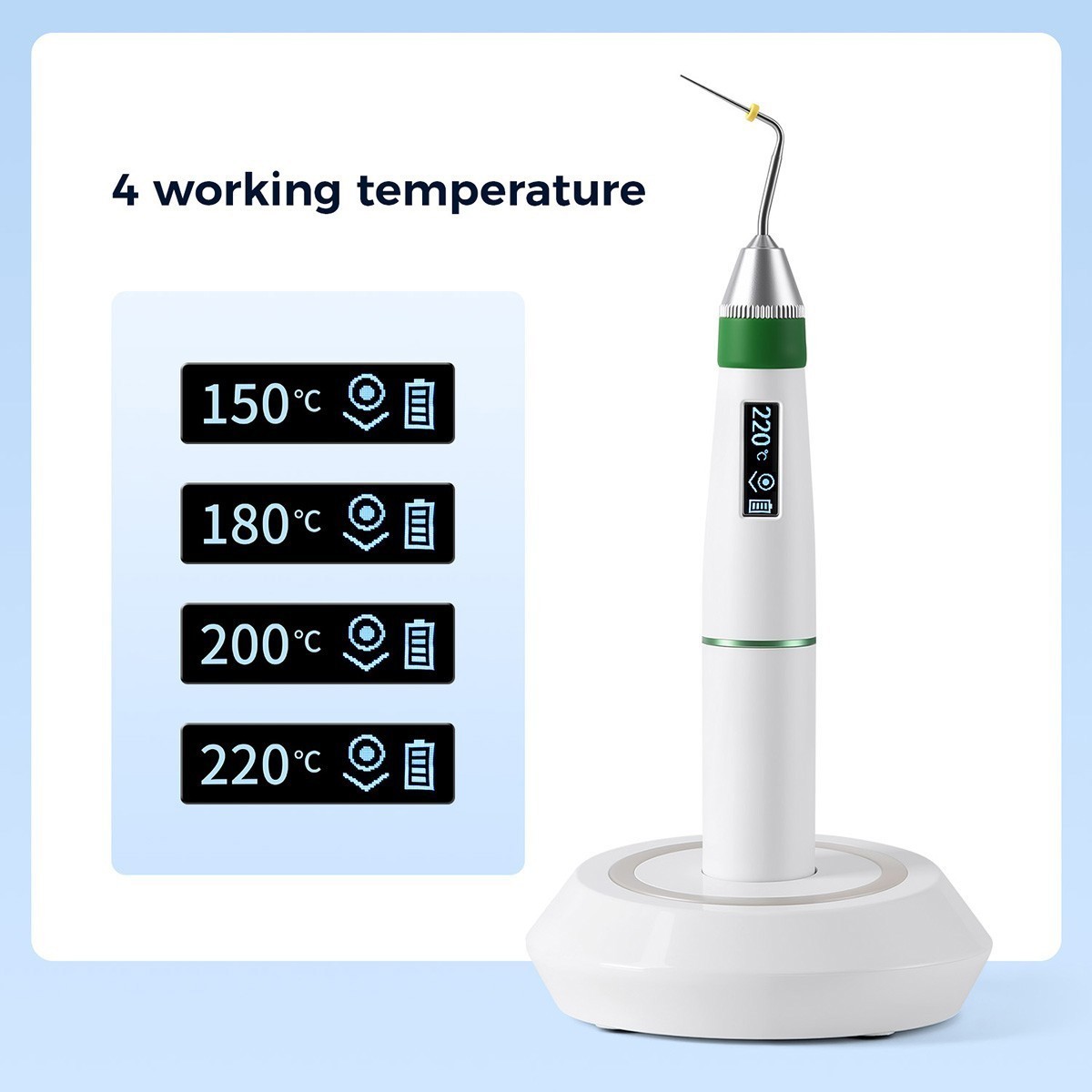 Dental Cordless Obturation System Endo Gutta Percha Heated Pen /Heated Tips