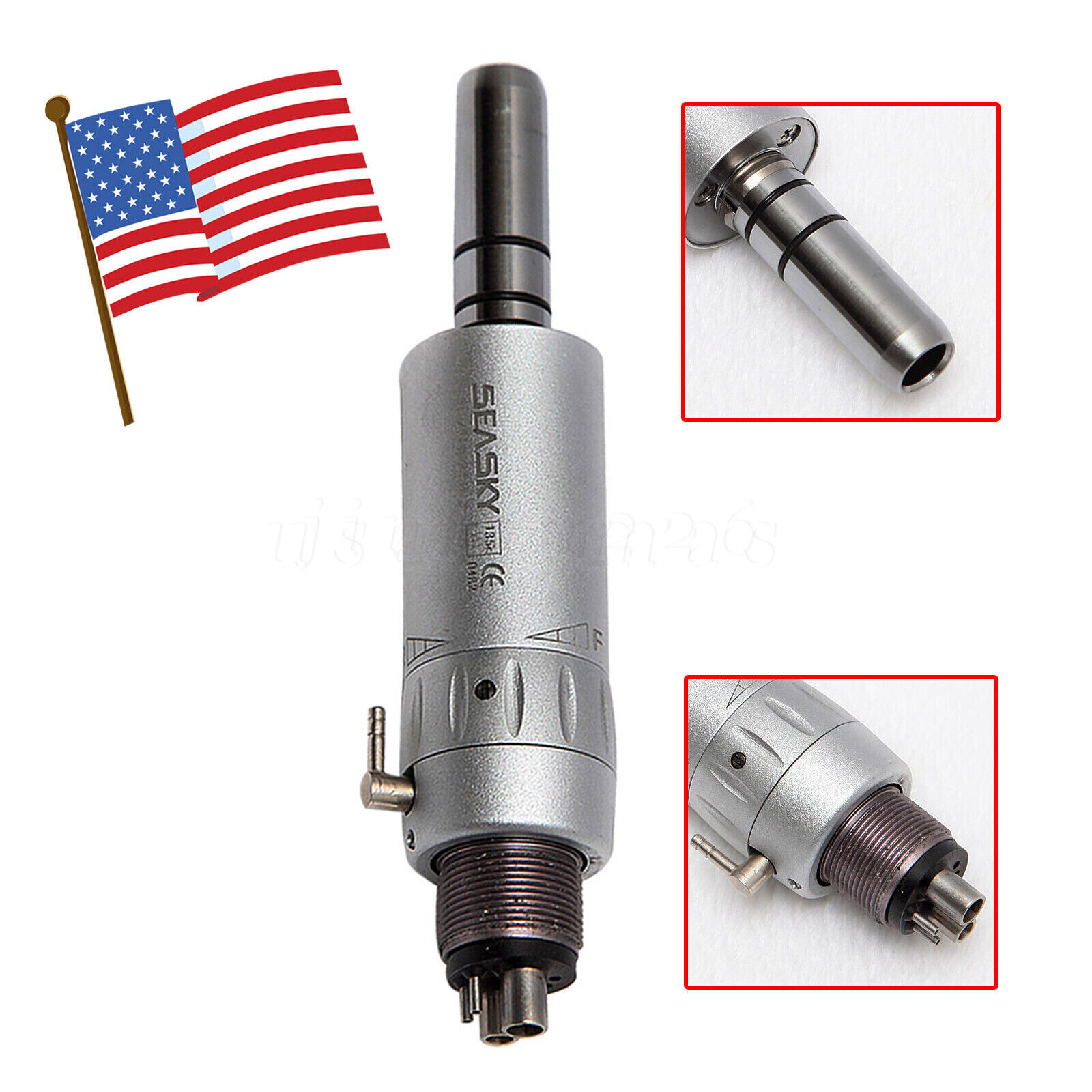 Dental Low Slow Speed Handpiece Contra Angle Straight Air Motor E-type 4Hole YAD