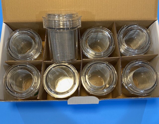 Dental Vacuum Pump Evacuation Canister w/ Fine Screen Filter trap # 2350 8/box