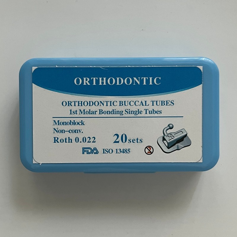 Dental Orthodontic Buccal Tubes 1st 2nd Molar Roth/MBT 022 Bondable U1/L1 No-con
