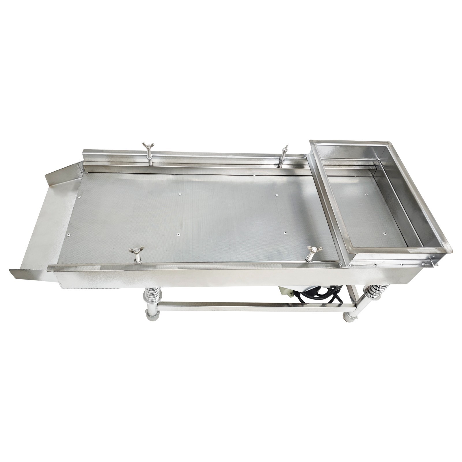 Open Box！Single Layer 0.5mm Screen Linear Vibrating Screen Electric Shaker 110V