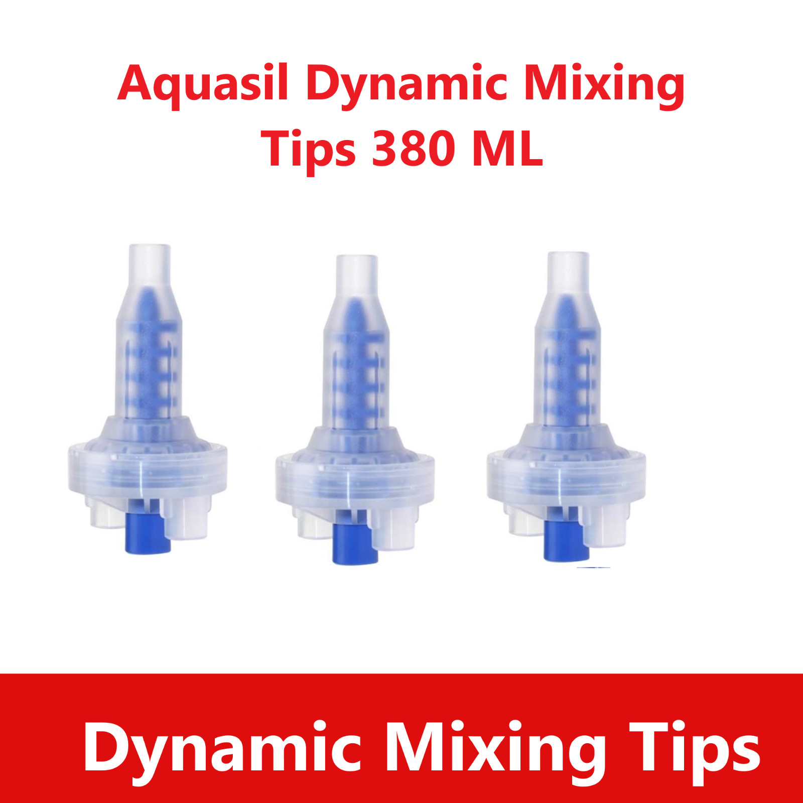 Dental Aquasil Dynamic Mixing Tips 380 ML Blue 50/Bx