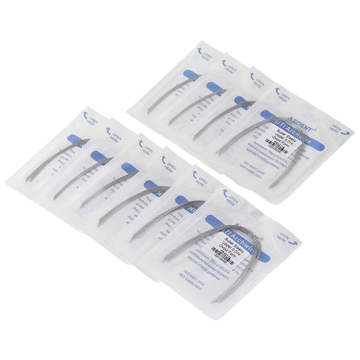 dental Orthodo super elástico niti redondear alambre ovoide/naturaleza/cuadrado