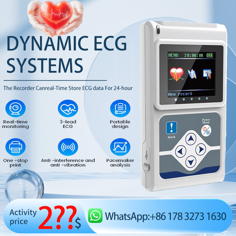Genuine CONTEC TLC9803 Dynamic ECG Monitor System 24 Hours Recorder ECG Holter