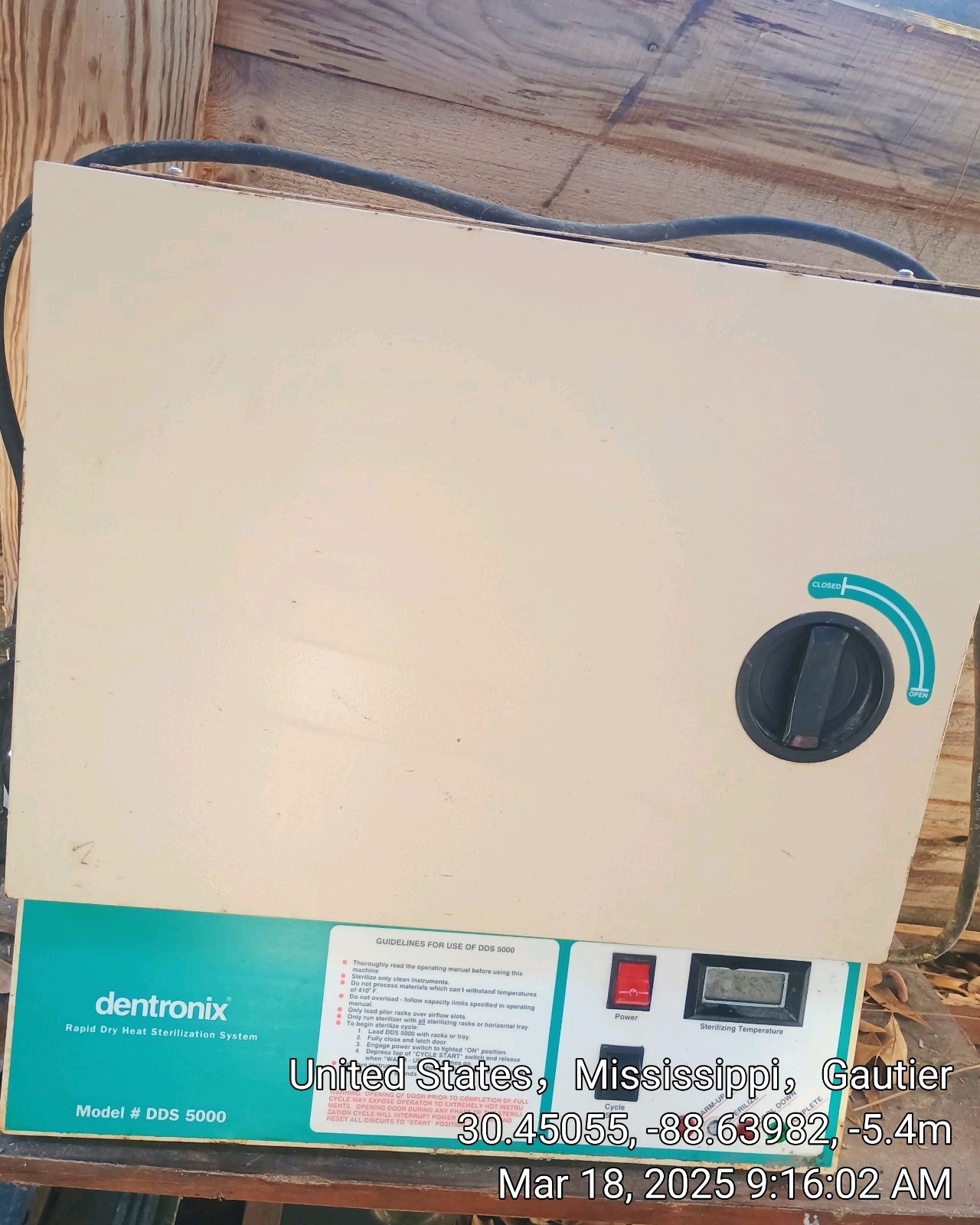 Dentronix DDS 5000 Dental Dentistry Medical Dry Heat Instrument Sterilizer