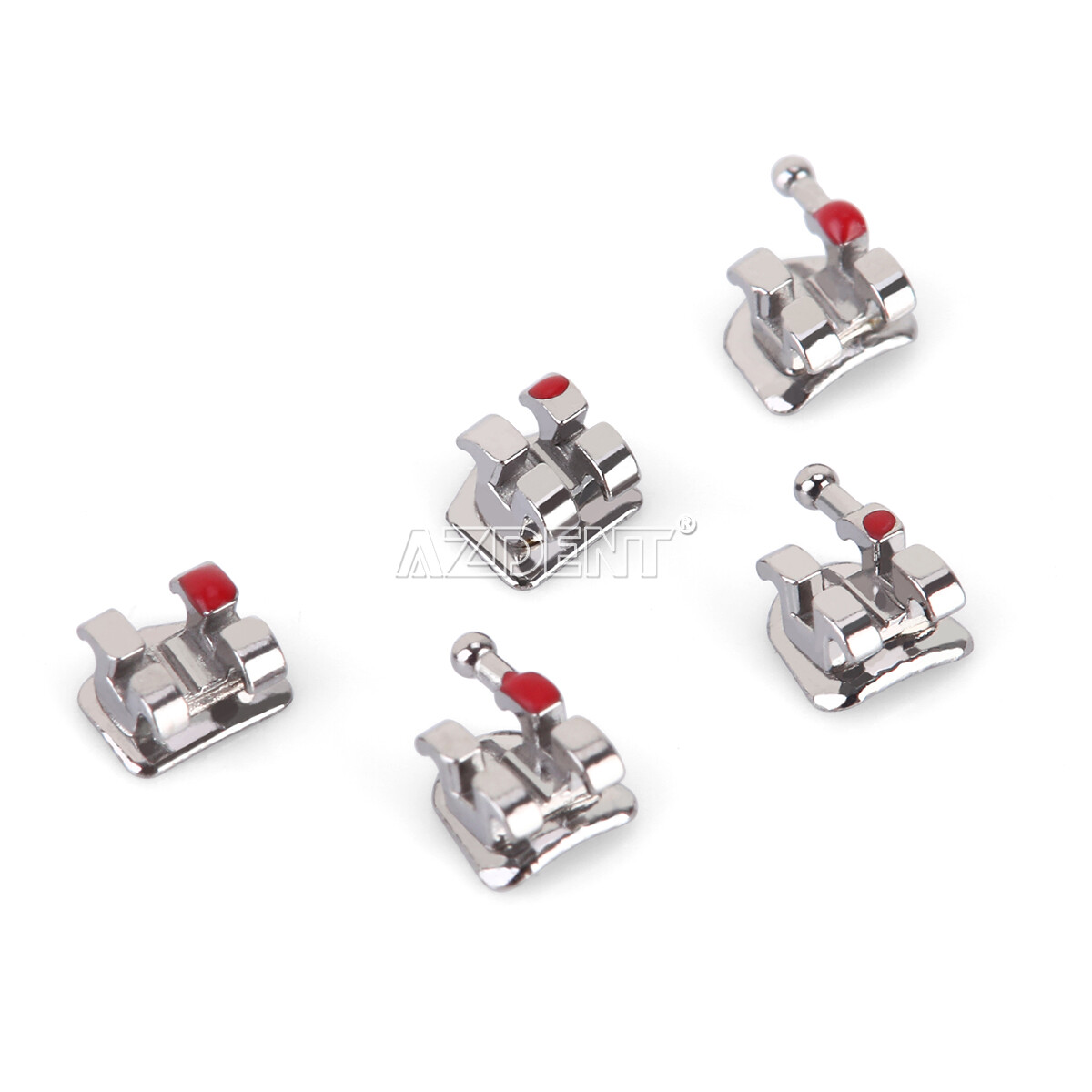 AZDENT Dental Orthodontic Metal Brackets Braces Mini/Standard Roth/MBT 022/018