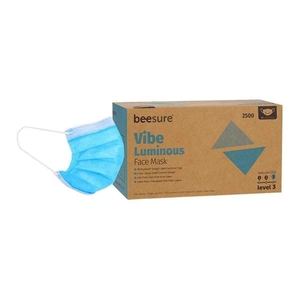Disposable Masks – BeeSure Level 3, 4-Ply, Luminous Blue 50BX/8X PER CASE