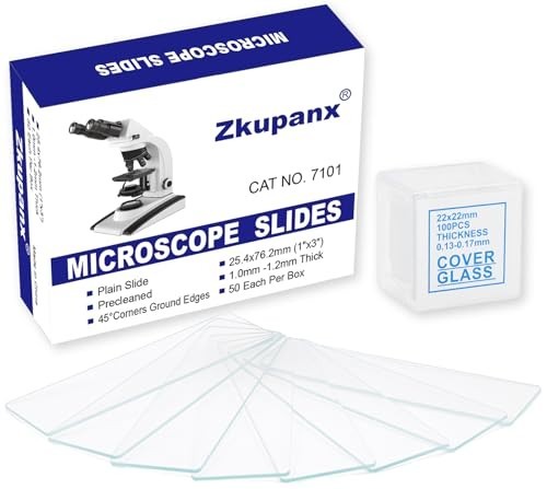 Blank Glass Microscope Slides and Covers – Ground Edges & 45° Clipped Corners, H