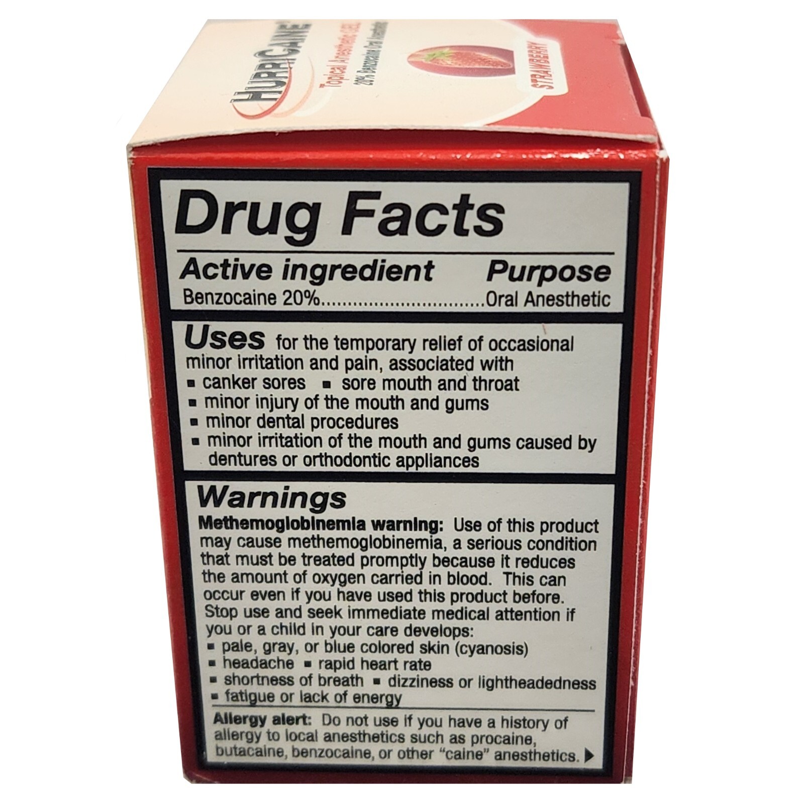 *1-Bottle* HurriCaine Topical Athletic Gel Strawberry 0283-1016-31