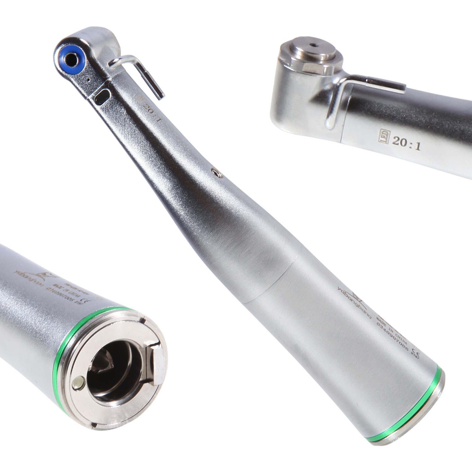 Dental Implant 20:1 Handpiece Low Speed Fiber Optic LED/Non LED Contra Angle ty