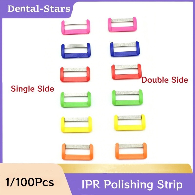 Dental Ortho IPR Polishing Strips Interproximal Enamel Reduction 1/2 Sides Sand
