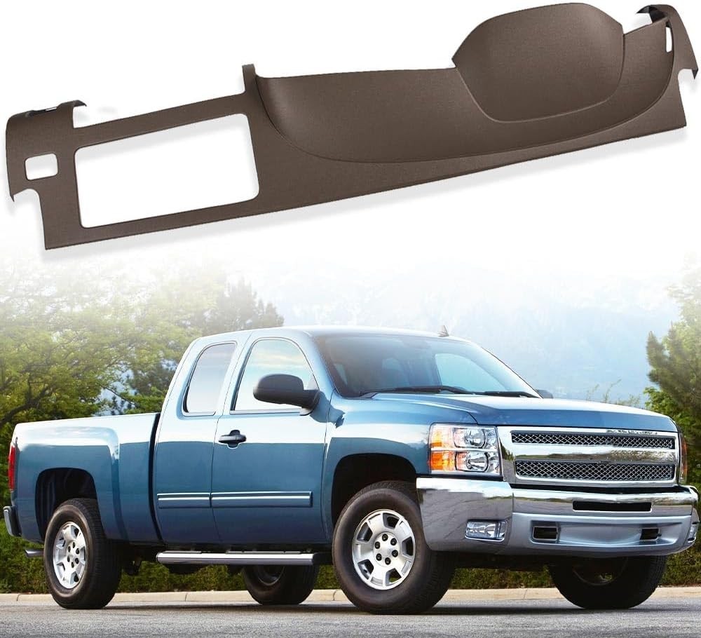 TPE Half Dash Cover Brown 2007-2013 Chevy Silverado GMC Sierra