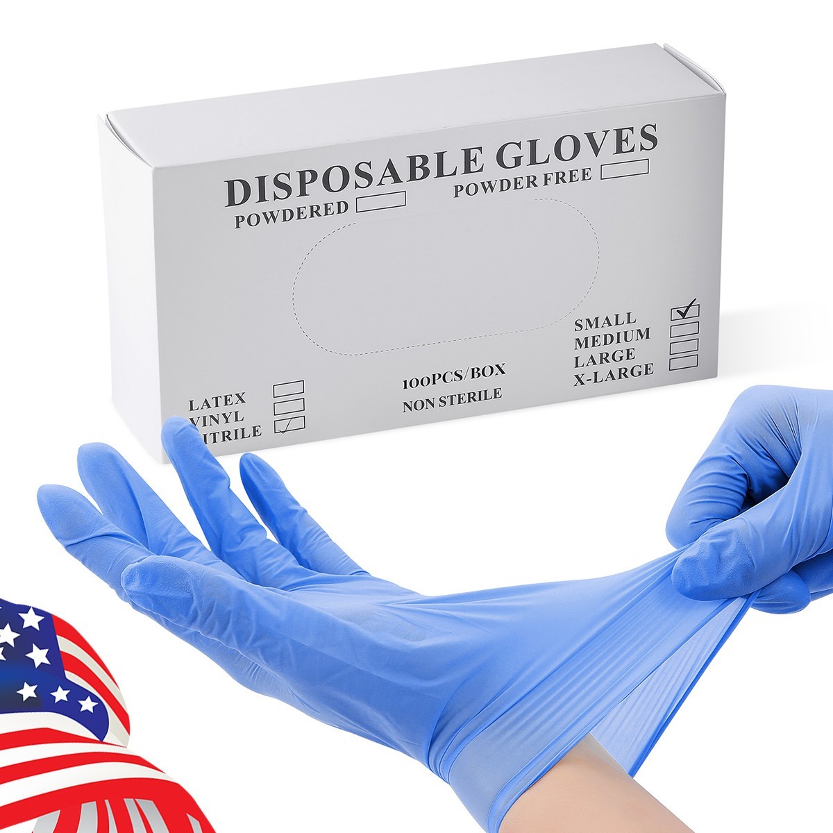 4 Mil BLUE Nitrile Exam Gloves S/M/L/XL Latex-Free Medical Grade EXP-26+