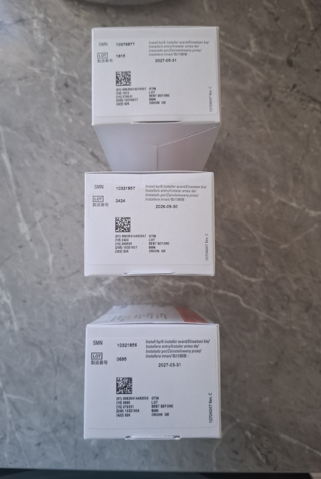 Siemens RAPIDLab 1200 Electrodes Sensors 10376877 10323326 10311749 pH pCO2 pO2