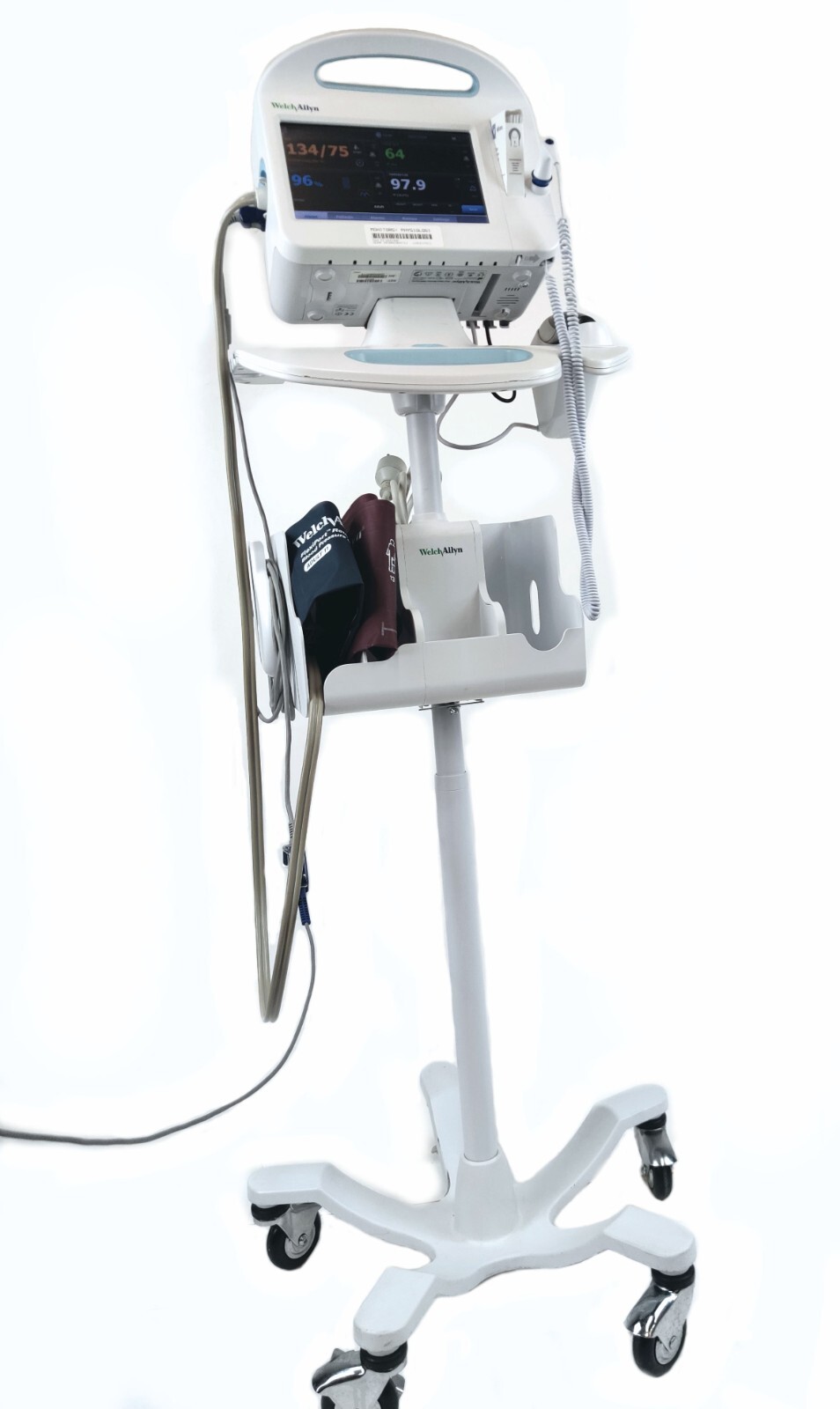 Welch Allyn Connex Vital Signs Monitor 6000 EMR WIFI w Braun ThermoScan & Extras