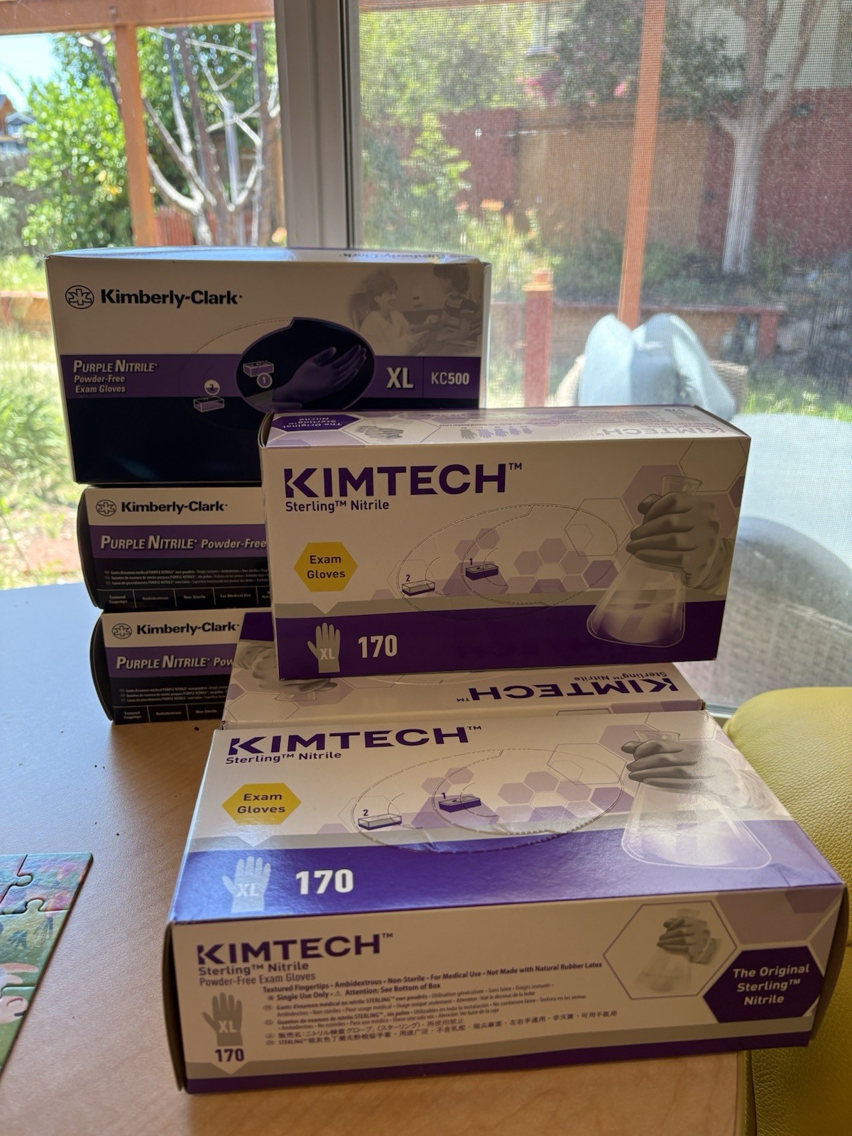 Lot Of KIMTECH & Kimberly-Clark Purple Nitrile Powder Free Exam Gloves XL