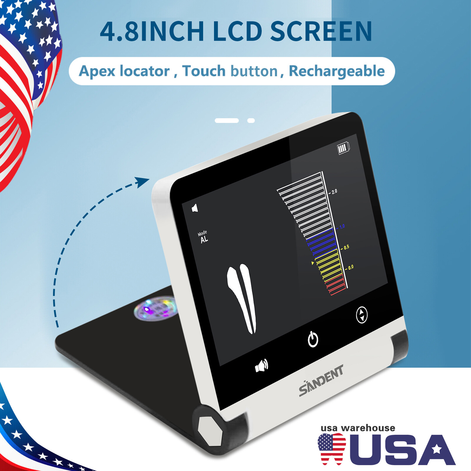 Woodpecker Style Dental Endo Apex Locator Endodontic Root Canal Finder Measure