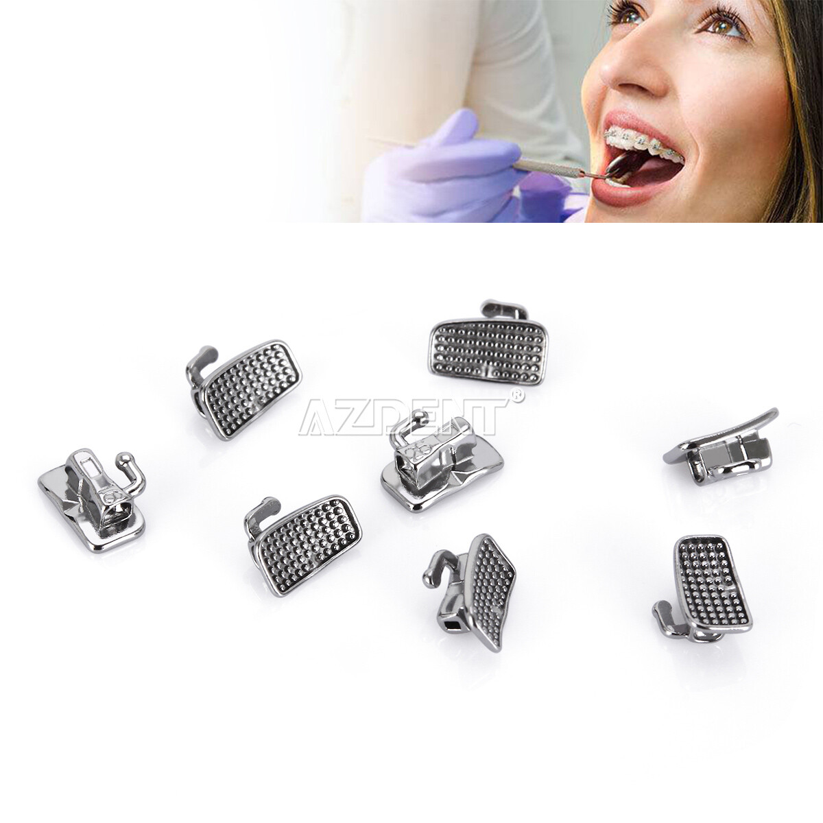 Dental Orthodontic Buccal Tubes 1st 2nd Molar Roth/MBT 022 018 Bondable Non-Conv