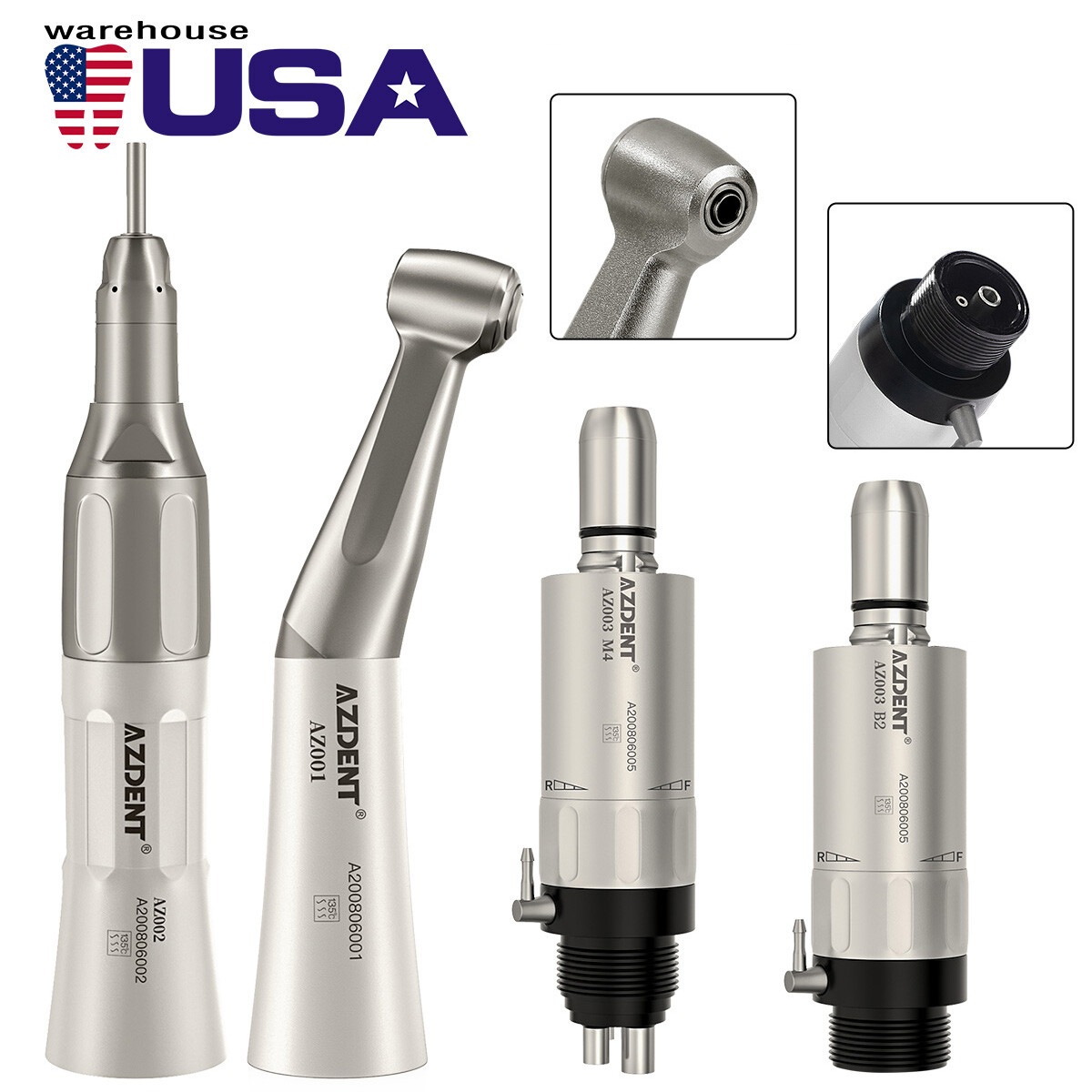 NSK Style Dental E-Generator LED High Speed/Low Speed Handpiece Kits 2Hole/4Hole