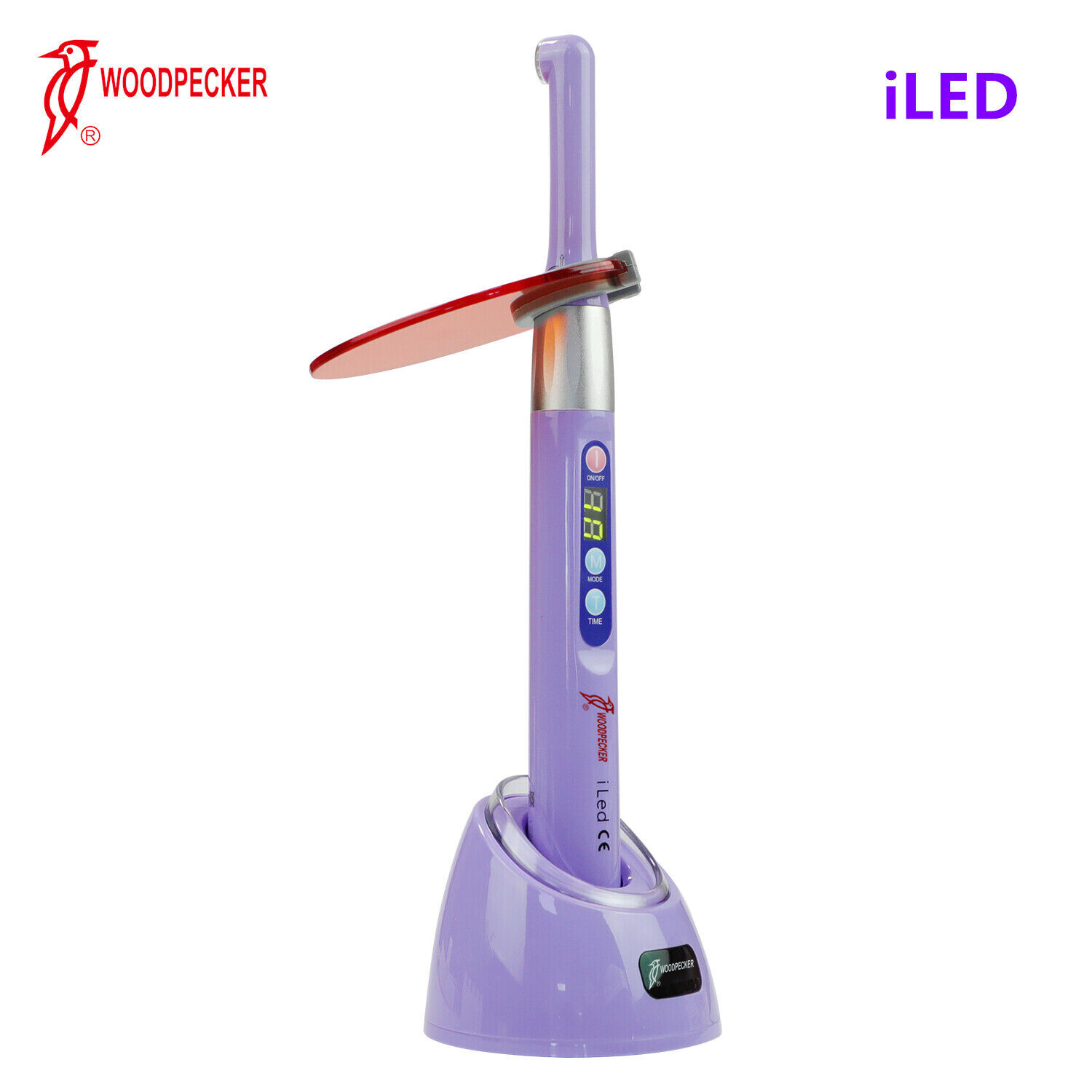 100% Woodpecker Dental iLED Curing Light Lamp Wireless 1Sec Resin Cure 2500MW