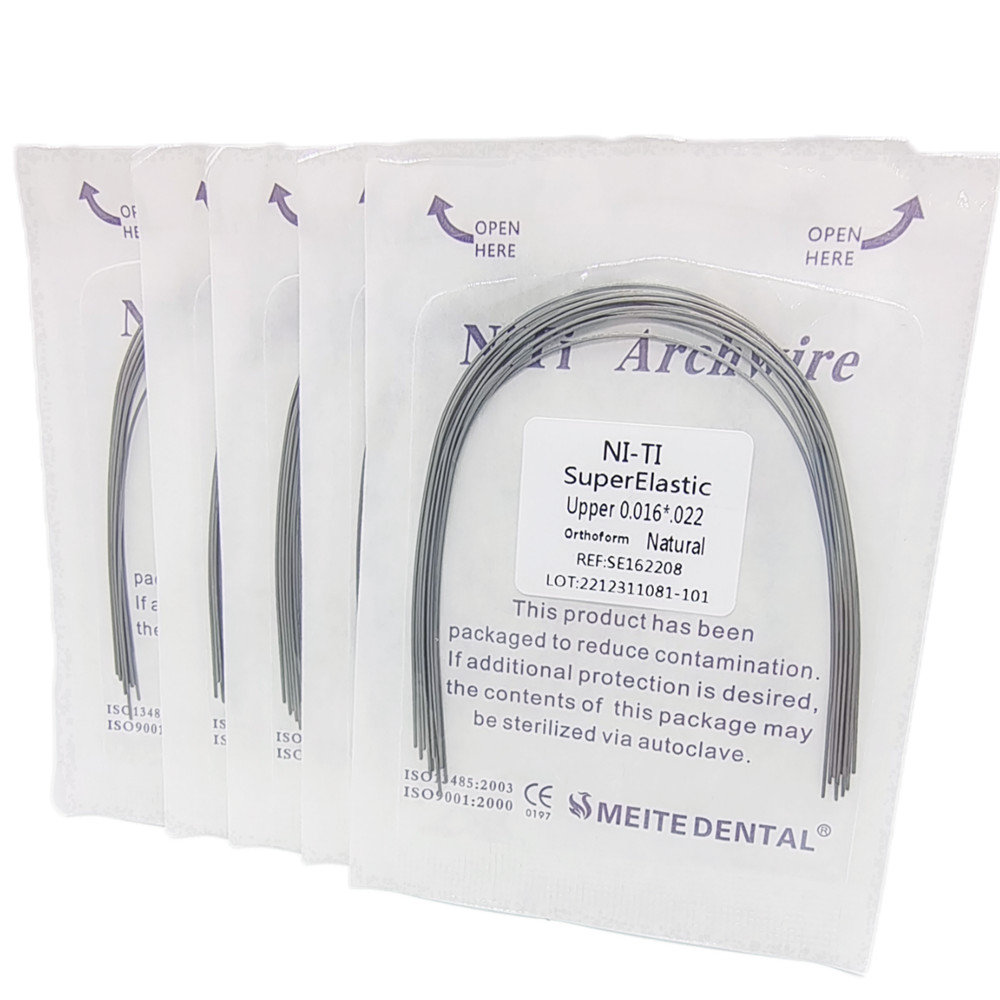 Dental Orthodontics Niti Rectangular Arch Wires Nature Form 10 pcs/pack