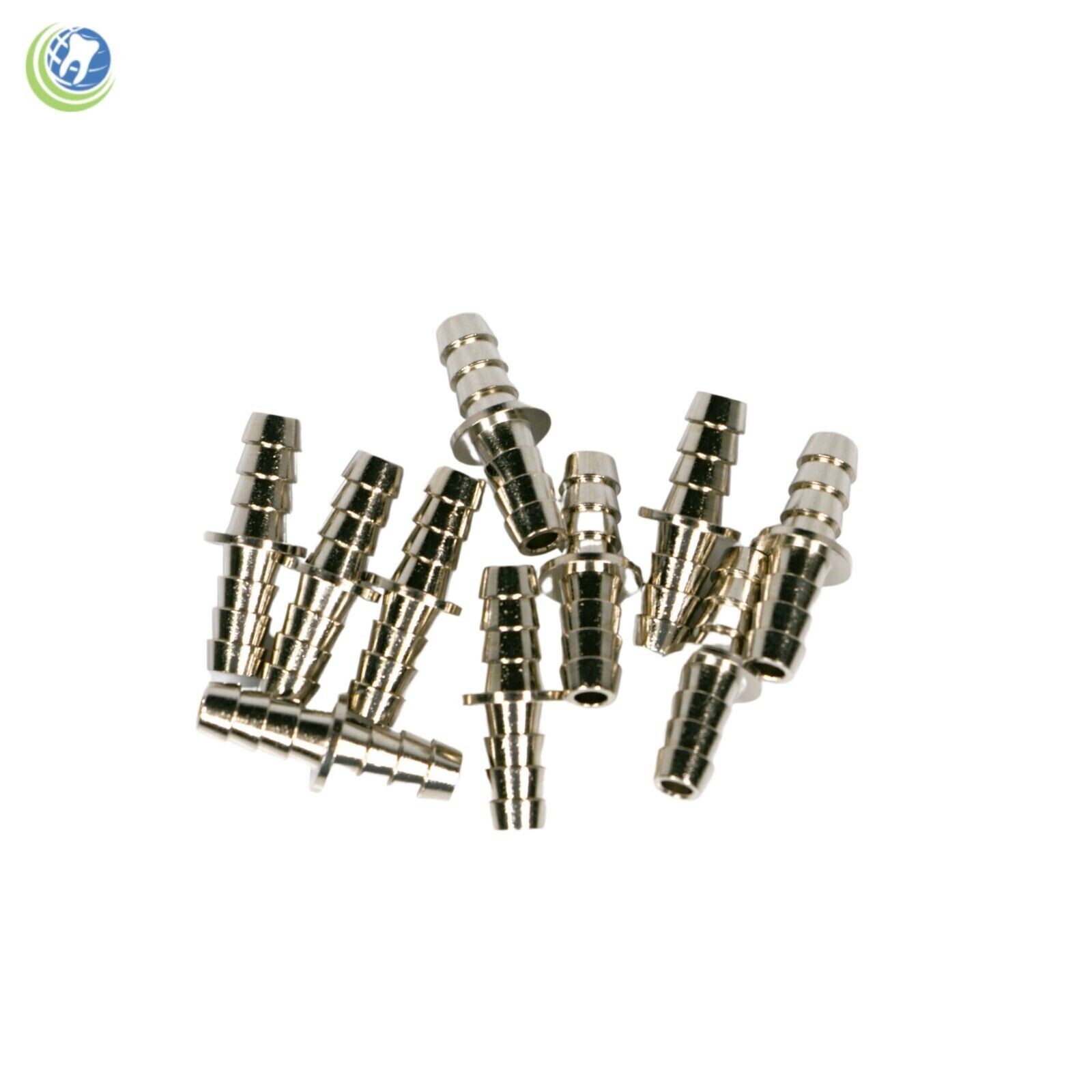 10 X Dental In-Line Barb 1/8” to 1/8” used with ¼” O.D. Tubing Dental Delivery