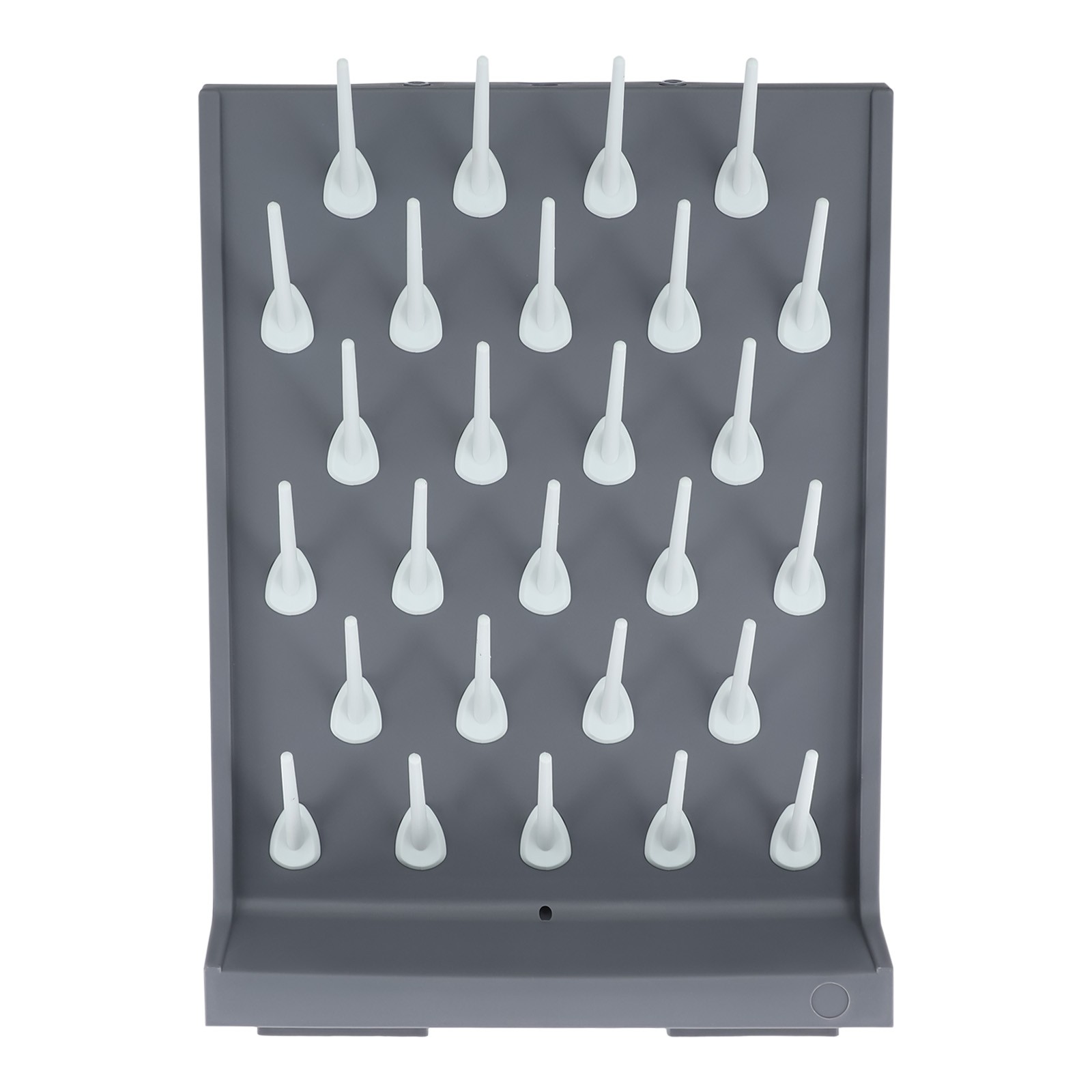 2PCs Lab Supply Wall Desk Drying Rack 52 pegs/27 Pegs Cleaning Equipment Grey PP