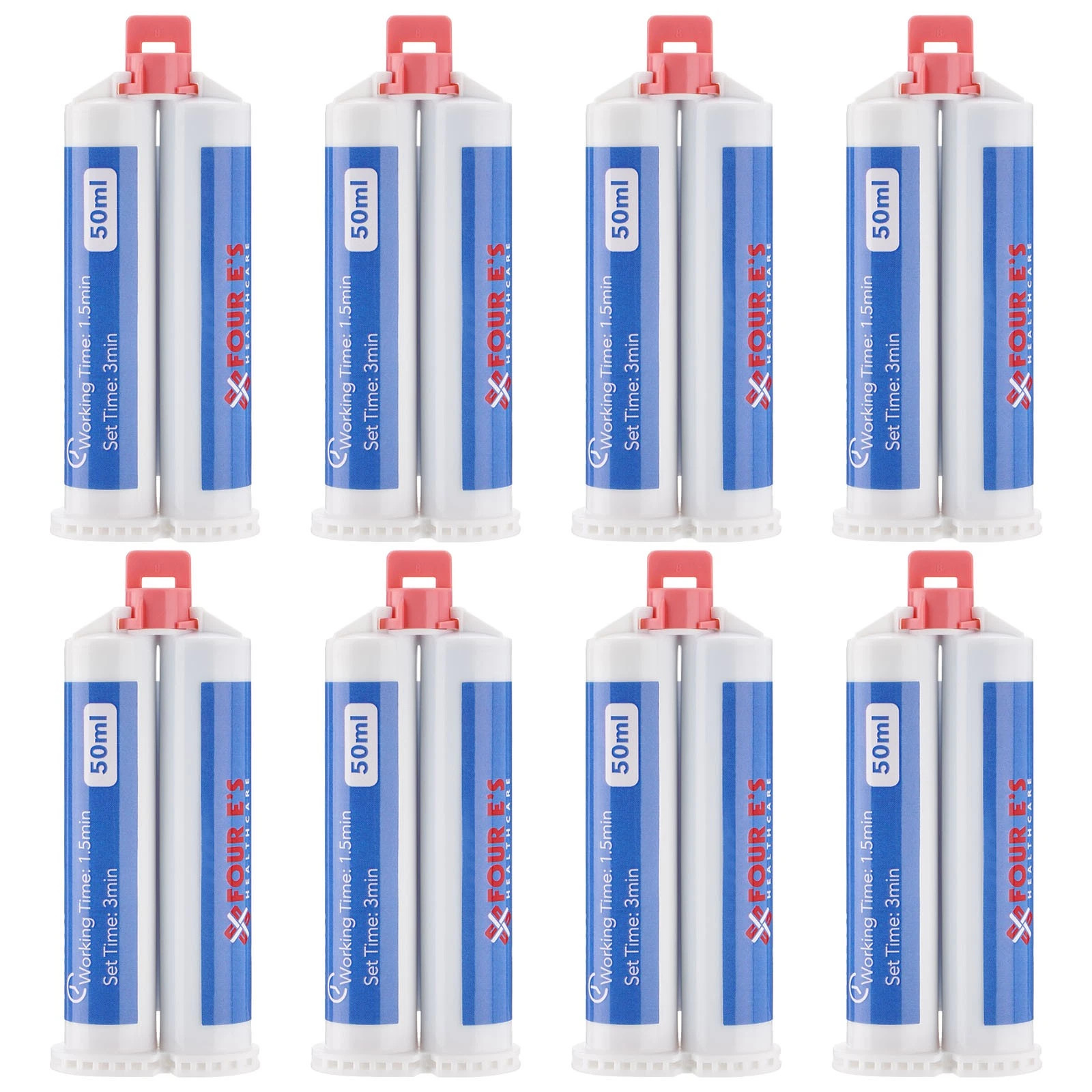 64PCS Dental Impression Material VPS Heavy Light Body Fast Set 50 ml Cartridges
