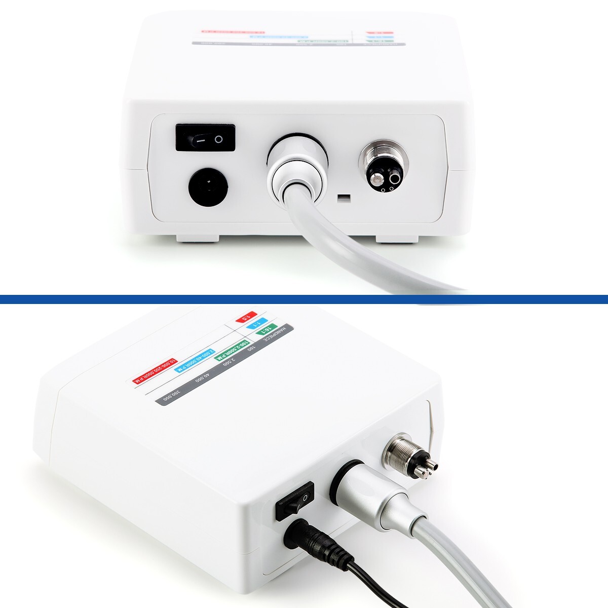 AZDENT Dental Brushless LED Electric Micro Motor 4 Holes 1:1/1:5/16:1 E-Type