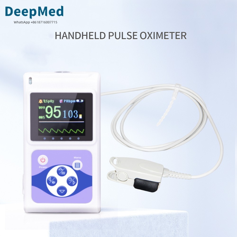 Handheld Pulse Oximter 24 Hours SPO2 monitor Blood Oxygen Saturation+Software