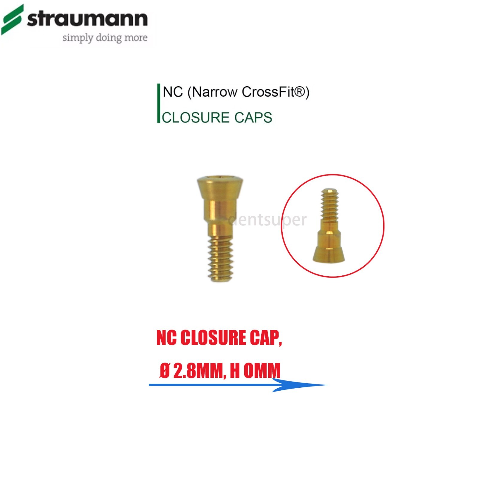 Dental Healing Cap Compatible Straumann ITI Driver RC NC 4.5/5/6.0 Screw Sizes