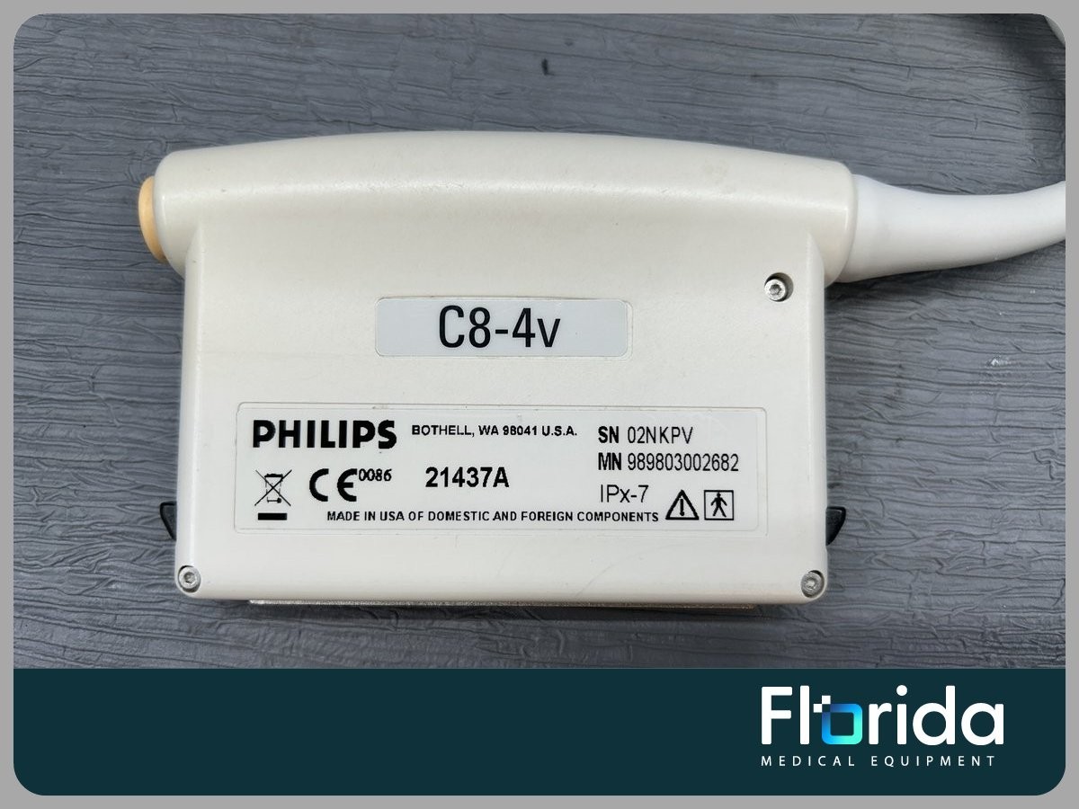 PHILIPS C8-4V ENDOCAVITARY TRANSDUCER PROBE PN 453561172921 30 DAYS WARRANTY**