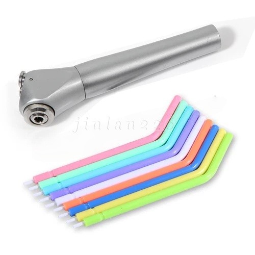 Dental Air Water Spray Triple Syringe Solid Alloy /Plastic Nozzles/Tips/Tubes US